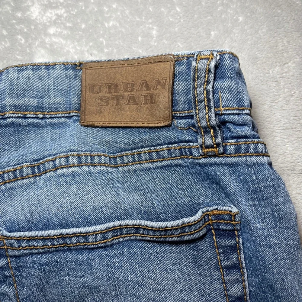Urban Star Jeans Mens 36x32 Blue Straight Leg Stretch Denim Pants Mid Rise